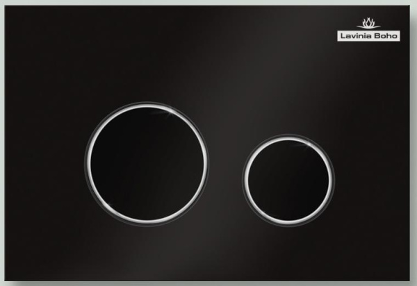 Пластиковая клавиша смыва Lavinia Boho RelFix 380502MB, матовый черный Пластиковая клавиша смыва Lavinia Boho RelFix 380502MB, матовый черный