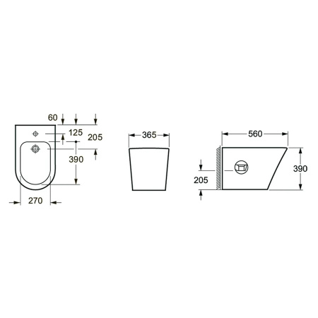 Напольное биде Lavinia Boho Biore 33040050