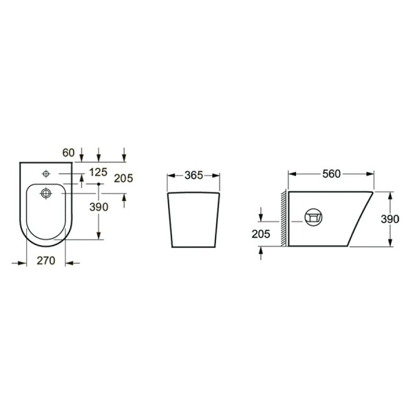 Напольное биде Lavinia Boho Biore 33040050