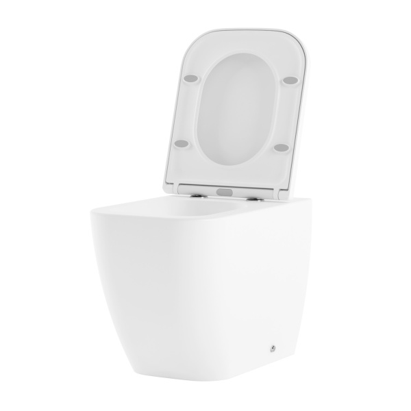 Комплект 5 в 1 Lavinia Boho One 87551031, приставной унитаз, сиденье микролифт, бачок скрытого монтажа, крепление, клавиша смыва, диспенсер