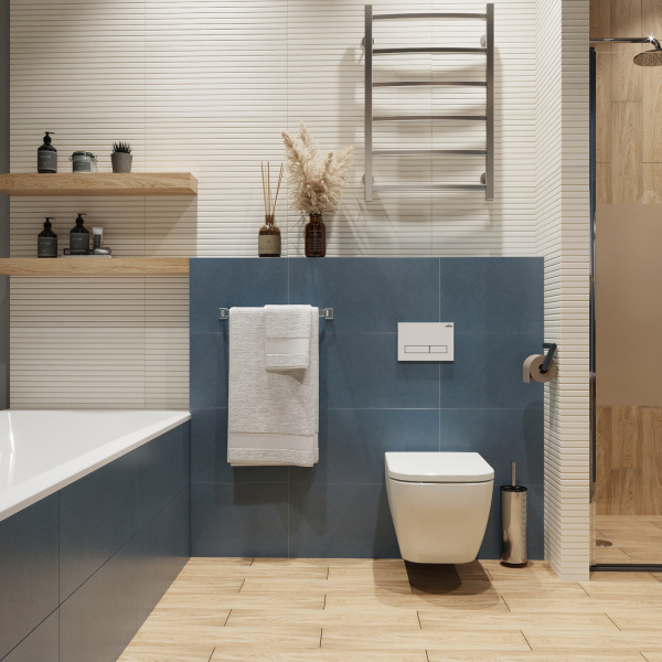 Комплект 2 в 1 Lavinia Boho One 21020002, чаша подвесного унитаза 2 штуки, быстросъемное сиденье микролифт из прочного дюропласта с хромированными металлическими петлями 2 штуки