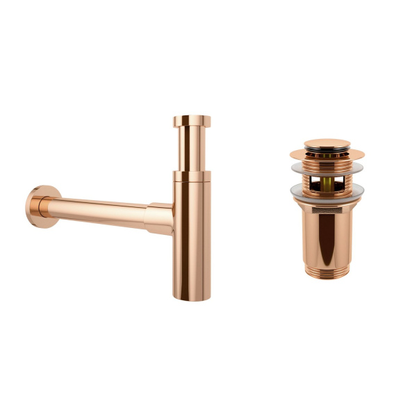 Комплект 3 в 1 Lavinia Boho One 21520784: подвесная раковина 37 см, металлический сифон, донный клапан