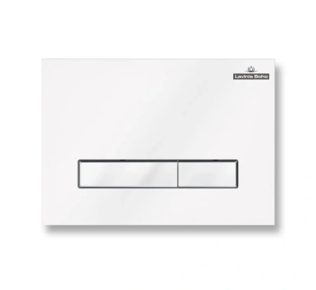 Комплект 6 в 1 Lavinia Boho Biore Rimless 77040105, премиум со стеклянной белой клавишей, инсталляцией и унитазом