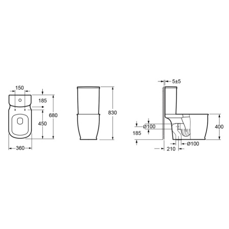 Унитаз-компакт с бачком и сиденьем микролифт Lavinia Boho Bell Pro 3301001N Унитаз-компакт с бачком и сиденьем микролифт Lavinia Boho Bell Pro 3301001N