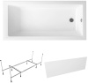 Комплект 3 в 1 Lavinia Boho Element S2-37090080, акриловая ванна 170x80 см, усиленный металлический каркас с монтажным набором, лицевой экран