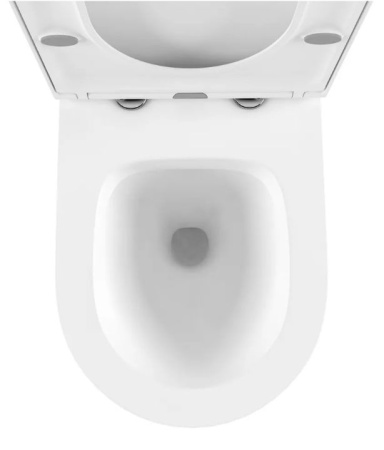 Комплект 6 в 1 Lavinia Boho Biore Compacto Rimless 75110138, премиум со стеклянной красно-белой клавишей, инсталляцией и унитазом