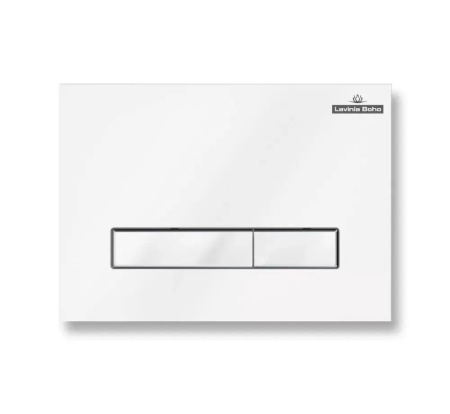 Комплект 6 в 1 Lavinia Boho One Rimless 77050165, премиум со стеклянной белой клавишей, удлиненным крепежом, инсталляцией и унитазом