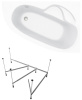 Комплект 2 в 1 Lavinia Boho Bell Pro S1-3702150R, акриловая ванна 150x100 см (правый разворот), усиленный металлический каркас