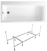 Комплект 2 в 1 Lavinia Boho Catani S1-3712160L, акриловая ванна 160x80 см (левый разворот), усиленный металлический каркас с монтажным набором