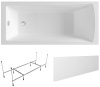 Комплект 3 в 1 Lavinia Boho One S2-37010050, акриловая ванна 150x70 см, металлический каркас с монтажным набором, лицевой экран
