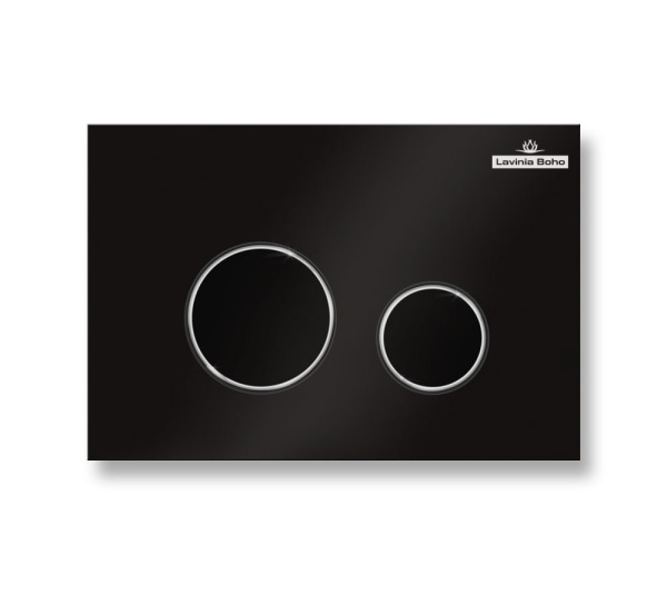 Комплект 6 в 1 Lavinia Boho Biore Compacto Rimless 77050176,премиум с пластиковой черной клавишей, удлиненным крепежом, инсталляцией и унитазом