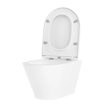 Комплект 6 в 1 Lavinia Boho Elegant Rimless 87561076, премиум с пластиковой бело-коричневой клавишей