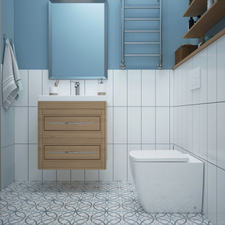 Приставной унитаз с сиденьем микролифт Lavinia Boho Aveo Rimless 3306003R