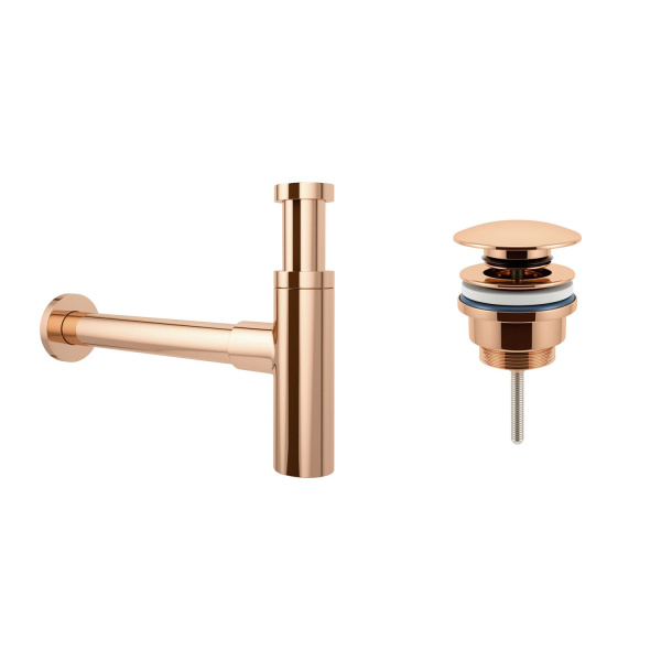 Комплект 3 в 1 Lavinia Boho Bathroom Sink 21520637: врезная раковина 80 см, металлический сифон, донный клапан