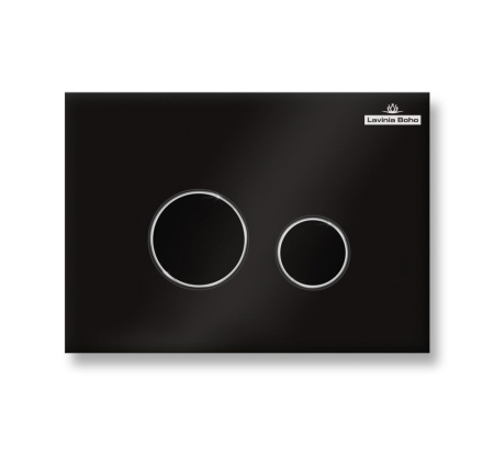 Комплект 6 в 1 Lavinia Boho Biore Compacto Rimless 77040096, премиум со стеклянной черной клавишей, инсталляцией и унитазом