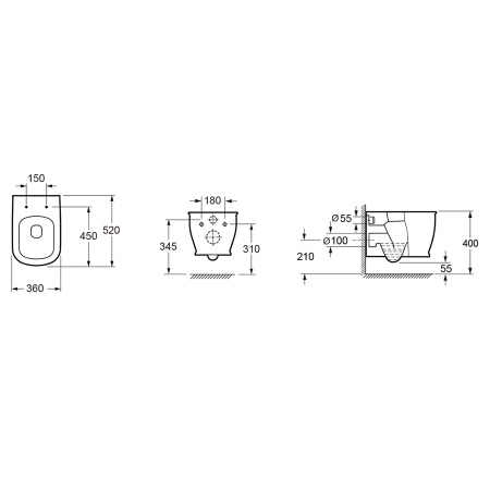 Подвесной унитаз с сиденьем микролифт Lavinia Boho Bell Pro Rimless 3301002R