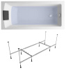 Комплект 3 в 1 Lavinia Boho One S1-3701007P, акриловая ванна 170x70 см, металлический каркас с монтажным набором, мягкий силиконовый подголовник Комплект 3 в 1 Lavinia Boho One S1-3701007P, акриловая ванна 170x70 см, металлический каркас с монтажным набором, мягкий силиконовый подголовник