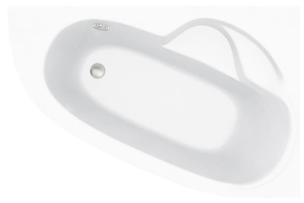 Акриловая ванна Lavinia Boho Bell Pro 3702160R, усиленный армированный корпус ванны, 160x105 см (правый разворот)