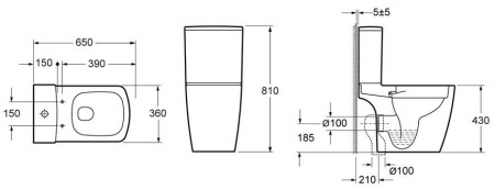 Бачок напольного унитаза Lavinia Boho Aveo 33063030