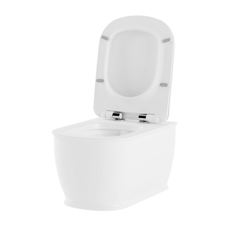 Комплект 6 в 1 Lavinia Boho Bell Pro Rimless 77050128, премиум с пластиковой черной клавишей, удлиненным крепежом, инсталляцией и унитазом