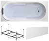 Комплект 4 в 1 Lavinia Boho Bristol S2-3502005P, акриловая ванна 150x75 см, металлический каркас с монтажным набором, подголовник, лицевой экран