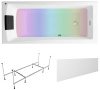 Комплект 5 в 1 Lavinia Boho One S4-3701075P, акриловая ванна 170x75 см, каркас с монтажным набором, подголовник, лицевой экран, хромотерапия Комплект 5 в 1 Lavinia Boho One S4-3701075P, акриловая ванна 170x75 см, каркас с монтажным набором, подголовник, лицевой экран, хромотерапия