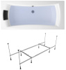 Комплект 3 в 1 Lavinia Boho Evan S1-3711018P, акриловая ванна 180x80 см, усиленный металлический каркас с монтажным набором, мягкий силиконовый подголовник Комплект 3 в 1 Lavinia Boho Evan S1-3711018P, акриловая ванна 180x80 см, усиленный металлический каркас с монтажным набором, мягкий силиконовый подголовник