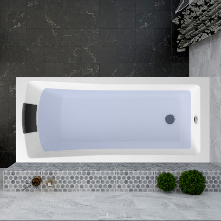 Комплект 5 в 1 Lavinia Boho One S4-3701075P, акриловая ванна 170x75 см, каркас с монтажным набором, подголовник, лицевой экран, хромотерапия Комплект 5 в 1 Lavinia Boho One S4-3701075P, акриловая ванна 170x75 см, каркас с монтажным набором, подголовник, лицевой экран, хромотерапия