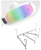 Комплект 4 в 1 Lavinia Boho Bell Pro S3-370217PL, акриловая ванна 170x110 см (левый разворот), усиленный каркас, мягкий подголовник, хромотерапия
