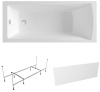 Комплект 3 в 1 Lavinia Boho One S2-37010040, акриловая ванна 140x70 см, металлический каркас с монтажным набором, лицевой экран