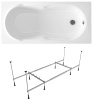 Комплект 2 в 1 Lavinia Boho Easter Pro S1-37060060, акриловая ванна 160x70 см, усиленный металлический каркас с монтажным набором