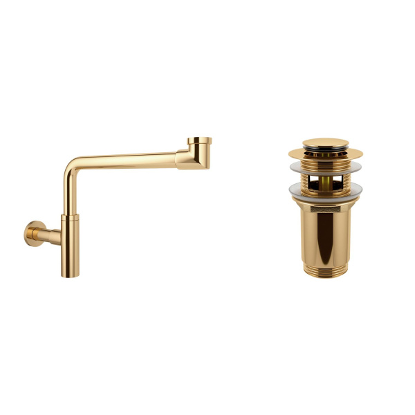 Комплект 3 в 1 Lavinia Boho Bathroom Sink 21520644: врезная раковина 80 см, металлический сифон, донный клапан