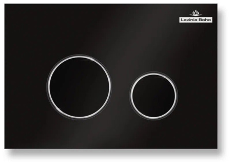 Комплект 6 в 1 Lavinia Boho One Rimless 77040080, премиум с пластиковой черной клавишей, инсталляцией и унитазом