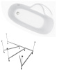 Комплект 2 в 1 Lavinia Boho Bell Pro S1-3702140R, акриловая ванна 140x95 см (правый разворот), усиленный металлический каркас