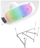 Комплект 4 в 1 Lavinia Boho Bell Pro S3-370216PL, акриловая ванна 160x105 см (левый разворот), усиленный каркас, мягкий подголовник, хромотерапия