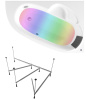 Комплект 4 в 1 Lavinia Boho Bell Pro S3-370217PR, акриловая ванна 170x110 см (правый разворот), усиленный каркас, мягкий подголовник, хромотерапия
