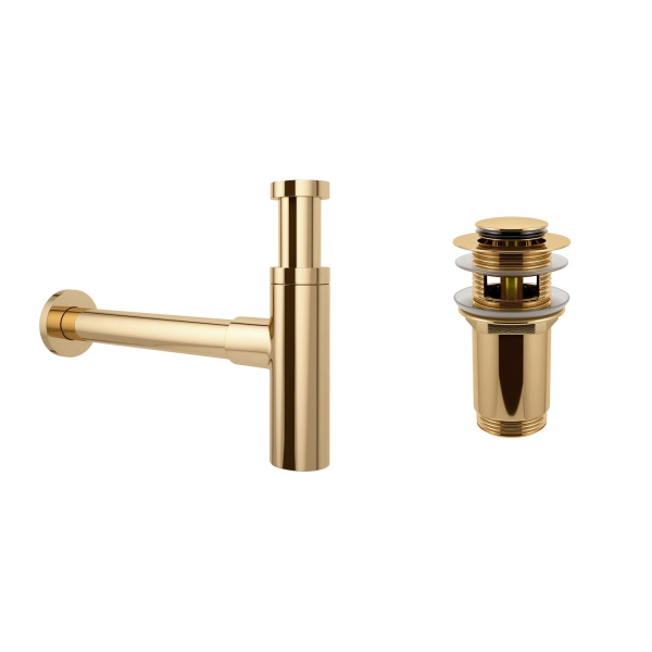 Комплект 3 в 1 Lavinia Boho Bathroom Sink 21520688: накладная раковина 50.5 см, металлический сифон, донный клапан