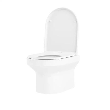 Комплект 6 в 1 Lavinia Boho Grance Hill Rimless 87561021, премиум со стеклянной бело-коричневой клавишей, инсталляцией и унитазом