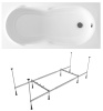 Комплект 2 в 1 Lavinia Boho Easter Pro S1-37060050, акриловая ванна 150x70 см, усиленный металлический каркас с монтажным набором