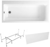 Комплект 3 в 1 Lavinia Boho Catani S2-3712160L, акриловая ванна 160x80 см (левый разворот), усиленный металлический каркас с монтажным набором, лицевой экран