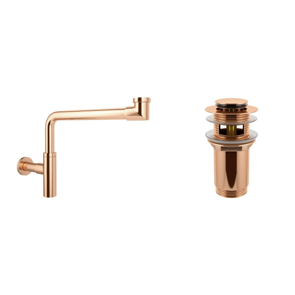 Комплект 3 в 1 Lavinia Boho Bathroom Sink 21520646: врезная раковина 80 см, металлический сифон, донный клапан