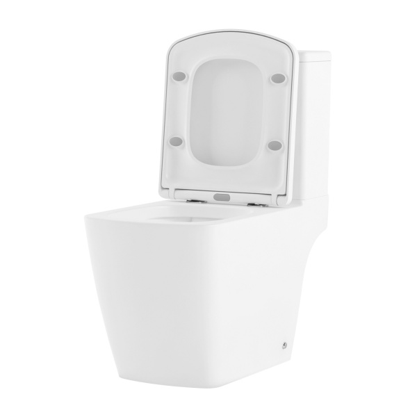 Комплект 2 в 1 Lavinia Boho Aveo Rimless 21020008, чаша подвесного унитаза 2 штуки, быстросъемное сиденье микролифт из прочного дюропласта с хромированными металлическими петлями 2 штуки