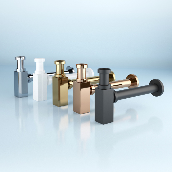 Комплект 3 в 1 Lavinia Boho One 21520762: подвесная раковина  37 см, металлический сифон, донный клапан