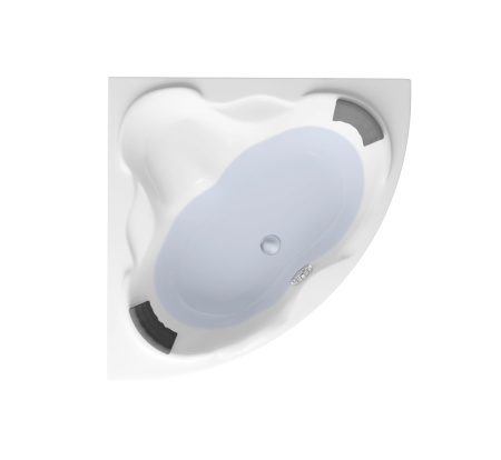 Комплект 4 в 1 Lavinia Boho Elegant S2-3705015P, акриловая ванна 150x150 см, усиленный металлический каркас с монтажным набором, мягкий силиконовый подголовник 2 штуки, лицевой экран