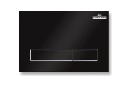 Комплект 6 в 1 Lavinia Boho Aveo Rimless 77040124, премиум с пластиковой черной клавишей, инсталляцией и унитазом