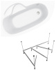 Комплект 2 в 1 Lavinia Boho Bell Pro S1-3702150L, акриловая ванна 150x100 см (левый разворот), усиленный металлический каркас