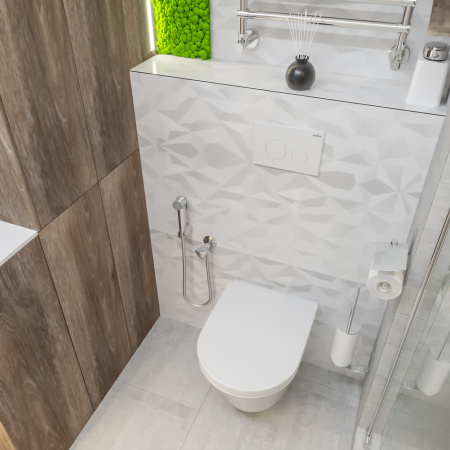 Комплект 4 в 1 инсталляции для подвесного унитаза Lavinia Boho Relfix 77020023 (с белой стеклянной клавишей смыва, звукоизоляцией и крепежом)