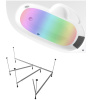 Комплект 4 в 1 Lavinia Boho Bell Pro S3-370214PR, акриловая ванна 140x95 см (правый разворот), усиленный каркас, мягкий подголовник, хромотерапия