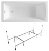 Комплект 2 в 1 Lavinia Boho One S1-37010060, акриловая ванна 160x70 см, металлический каркас с монтажным набором