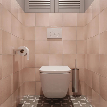 Комплект 6 в 1 Lavinia Boho One 75110045, премиум с пластиковой бело-золотистой клавишей, инсталляцией и унитазом